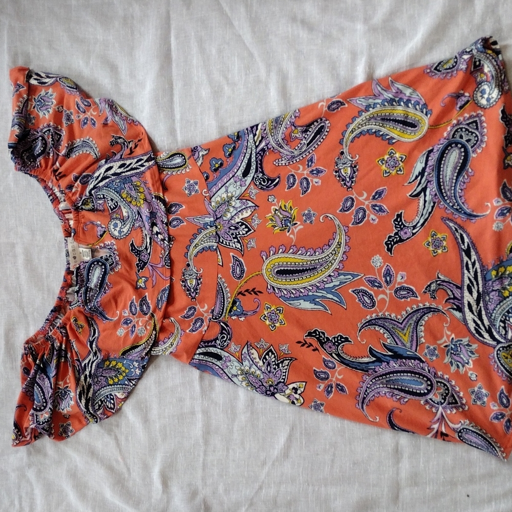 Eyecandy Orange Multicolored Dress